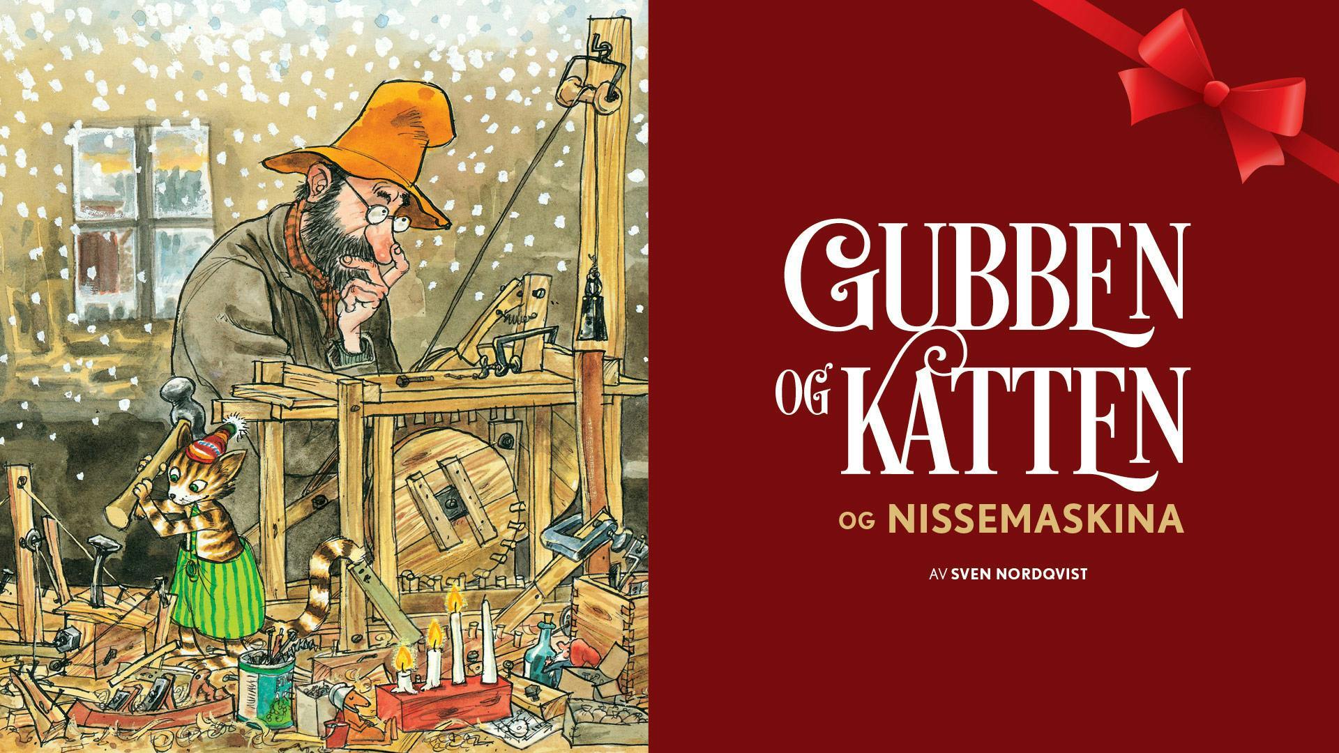 Plakat for Teater Vestland: Gubben og katten og nissemaskina