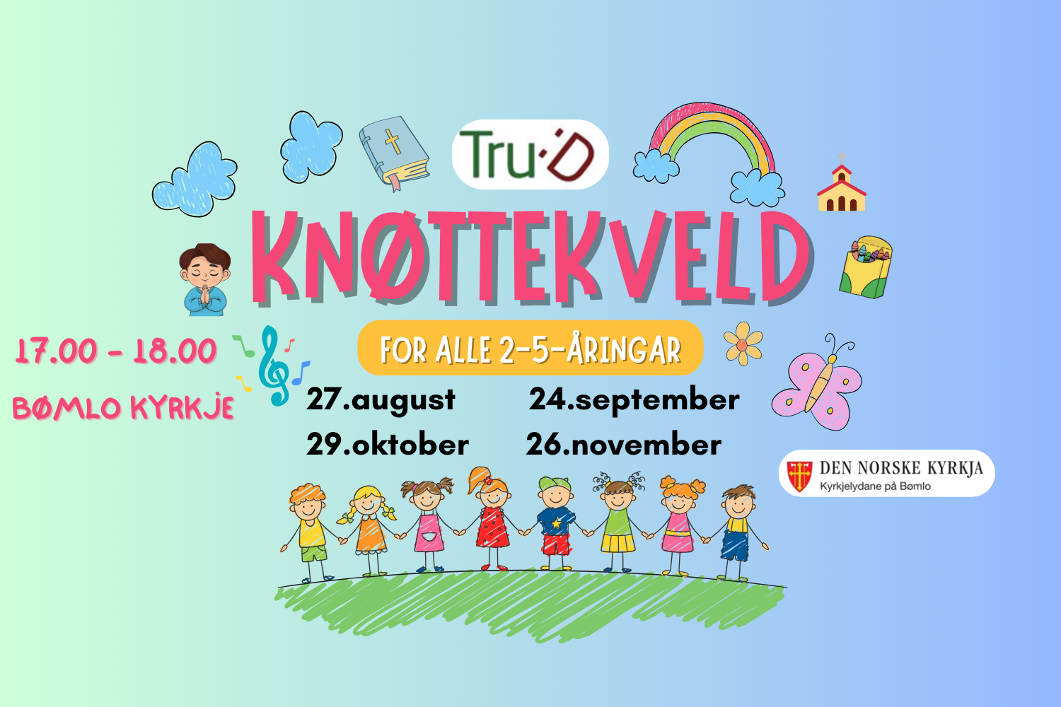 Plakat for Tru:D 2-5 Knøttekveld Bømlo kyrkje