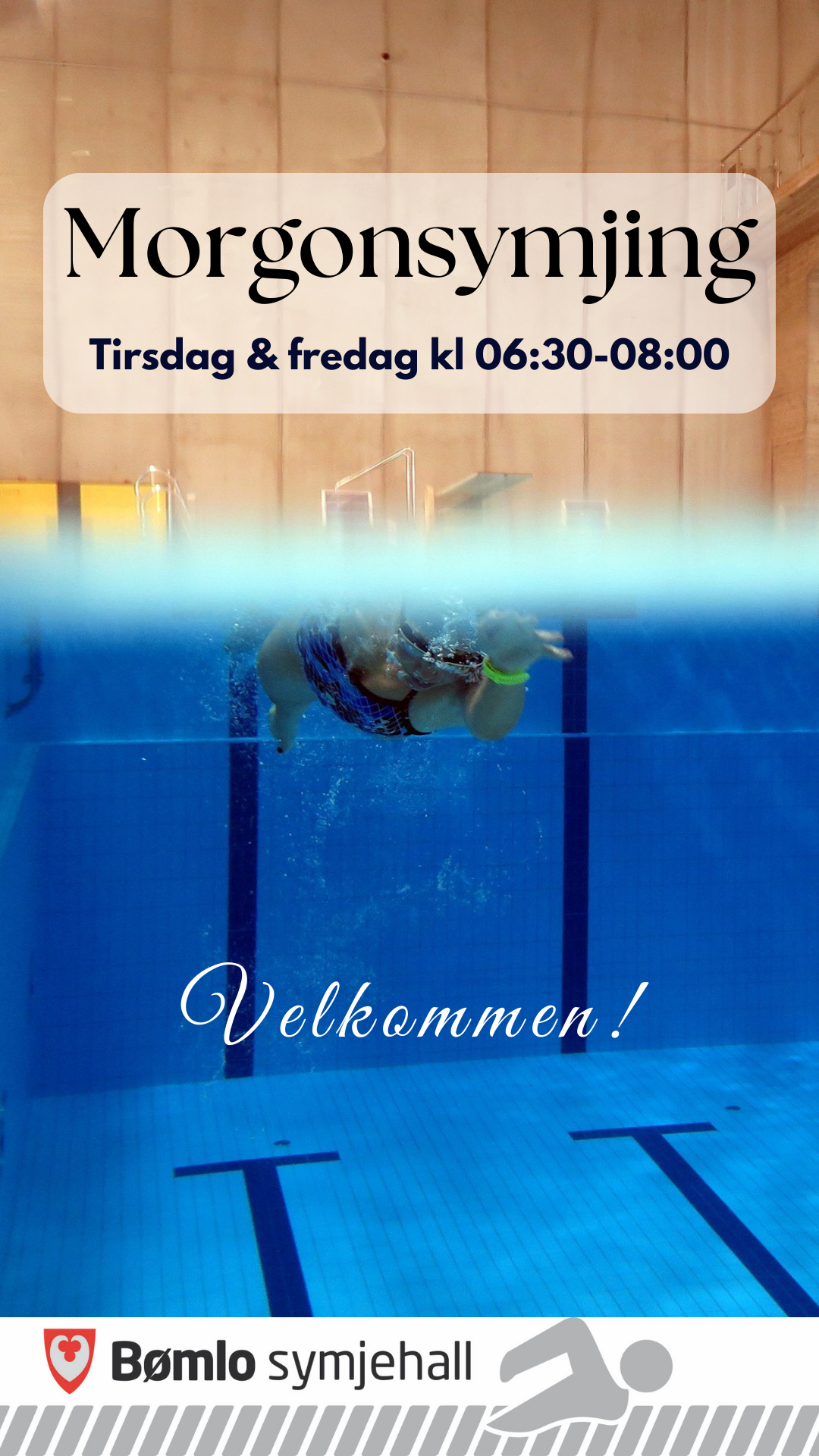 Plakat for Symjing i banar