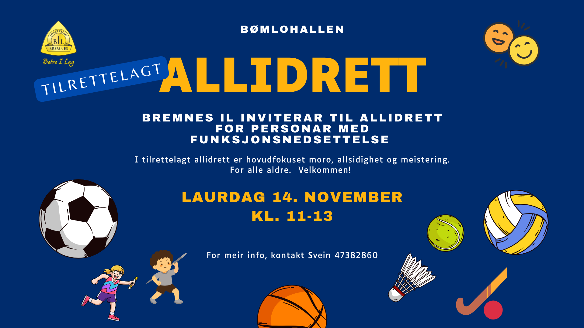 Plakat for Tilrettelagt Allidrett