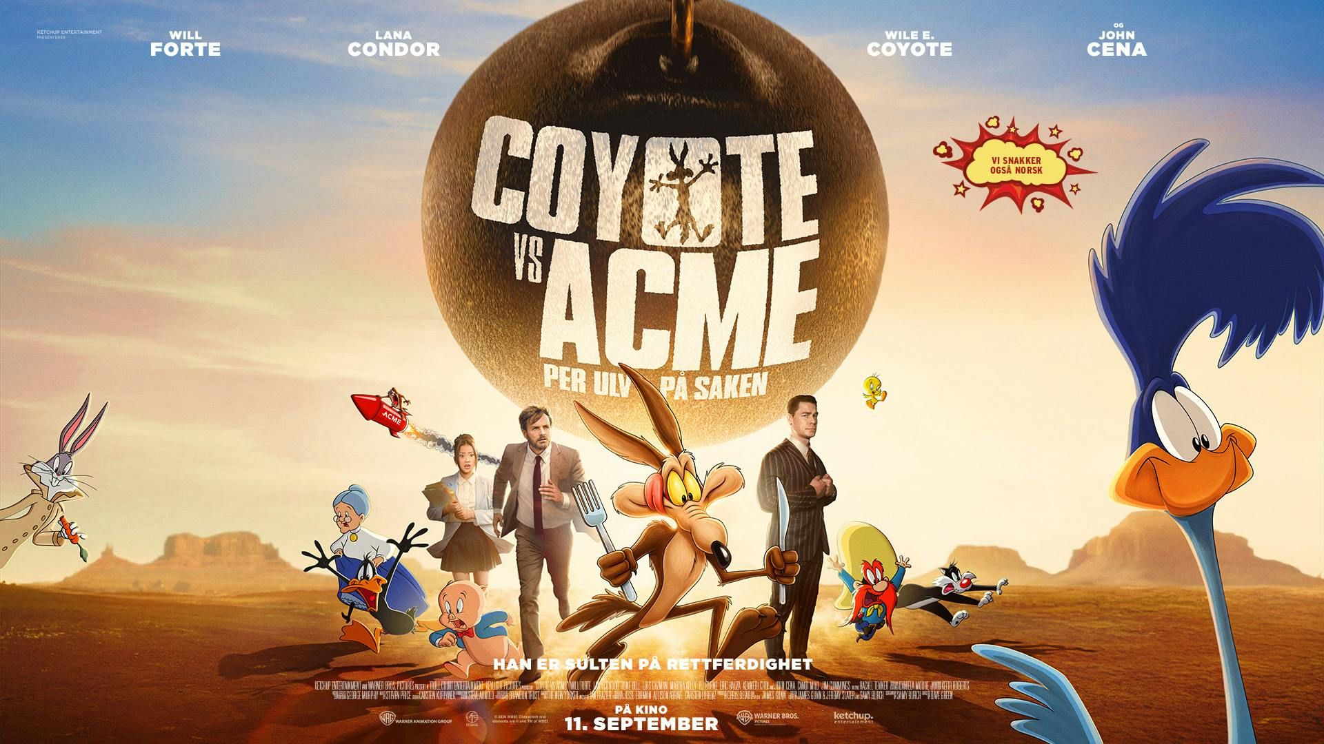 Plakat for Coyote vs. Acme - Per Ulv på saken